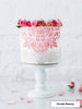 Ornate Beauty Cake Stencil - Full Size Design