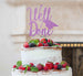 Well Done with Grad Hat Cake Topper Glitter Card Light Purple