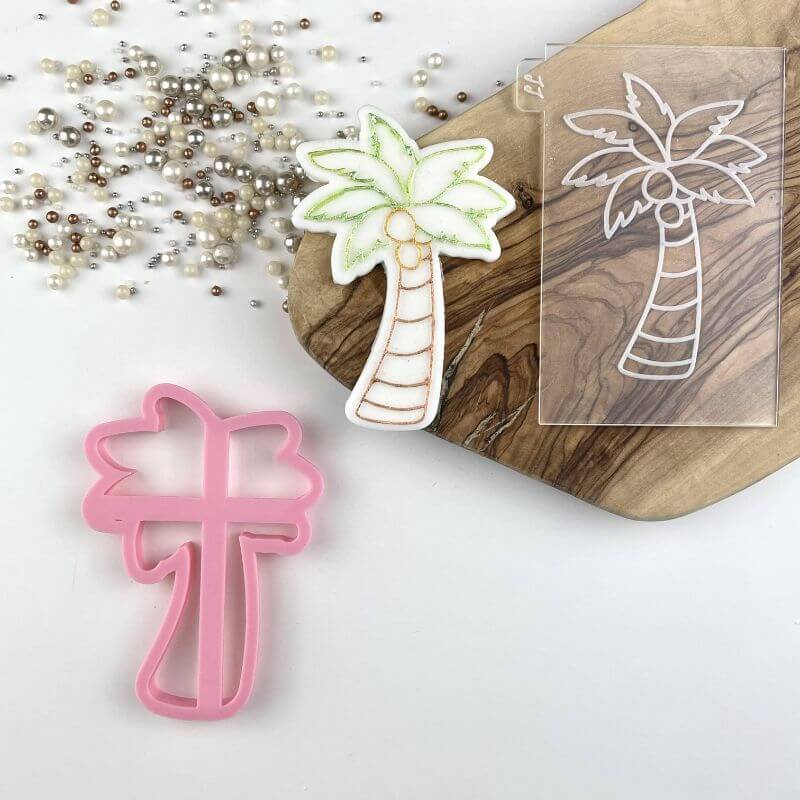 Palm Tree Summer Cookie Cutter and Embosser