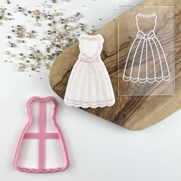 Party Dress Hen Party Cookie Cutter and Embosser