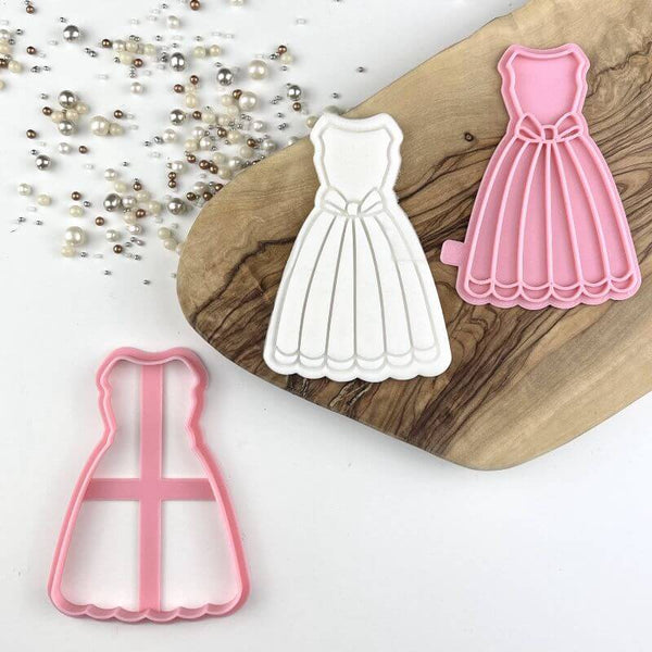 Party Dress Hen Party Cookie Cutter and Stamp