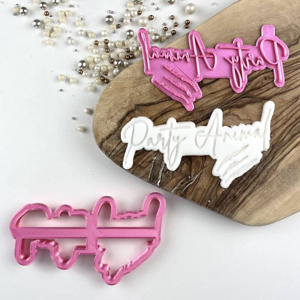 Party Animal Birthday Cookie Cutter and Stamp