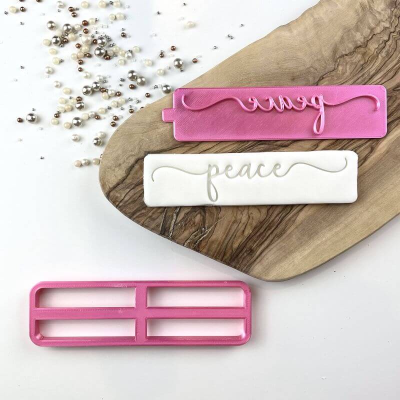 Peace in Verity Font Ramadan Cookie Cutter and Stamp