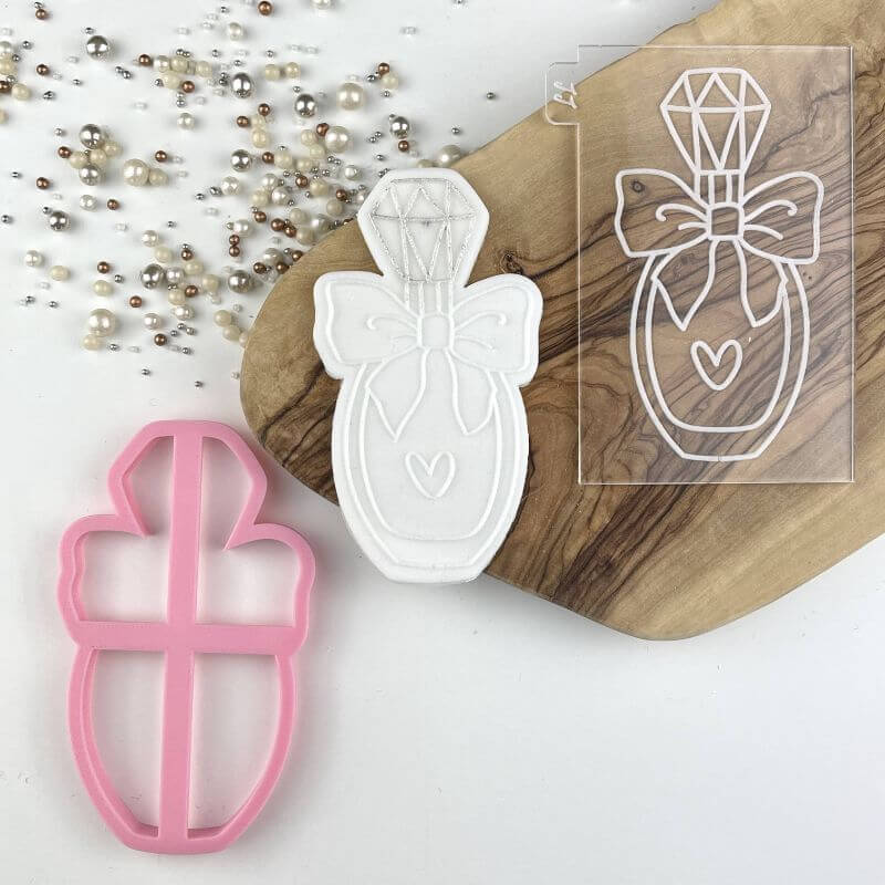 Perfume Hen Party Cookie Cutter and Embosser