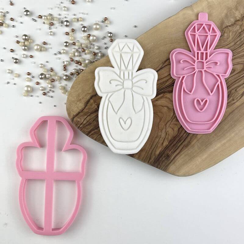 Perfume Hen Party Cookie Cutter and Stamp