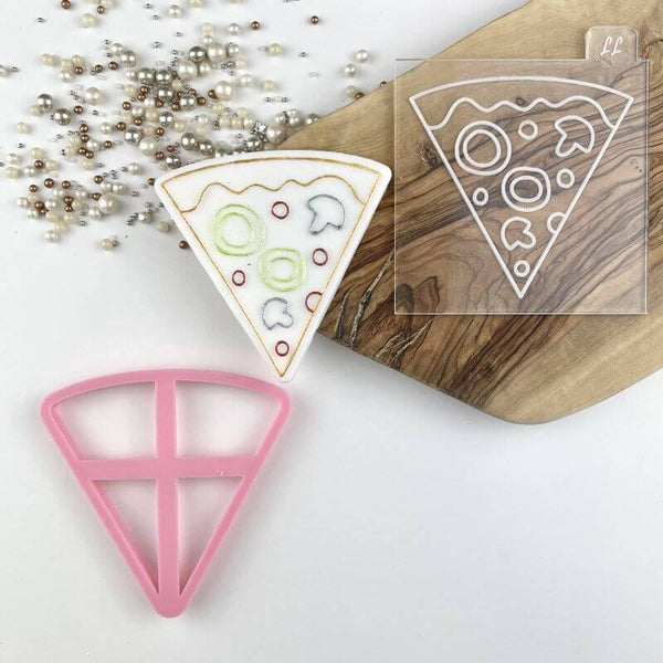 Pizza Food and Drink Cookie Cutter and Embosser
