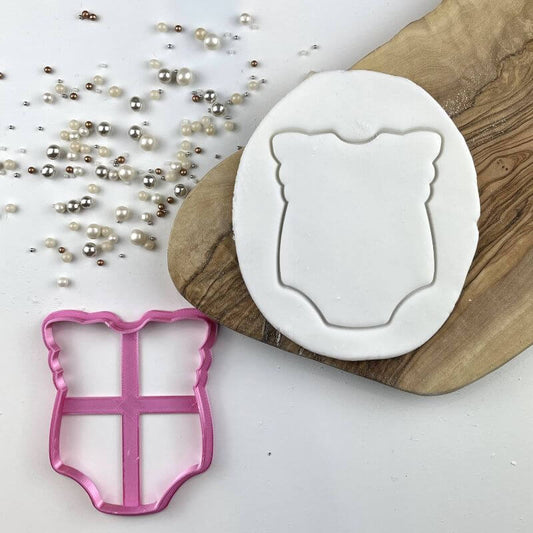 Pretty Flower Baby Romper Baby Shower Cookie Cutter