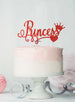 Princess Birthday Cake Topper Glitter Card Red