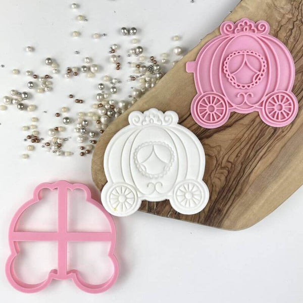 Princess Carriage Cookie Cutter and Stamp by Catherine Marie Bakes