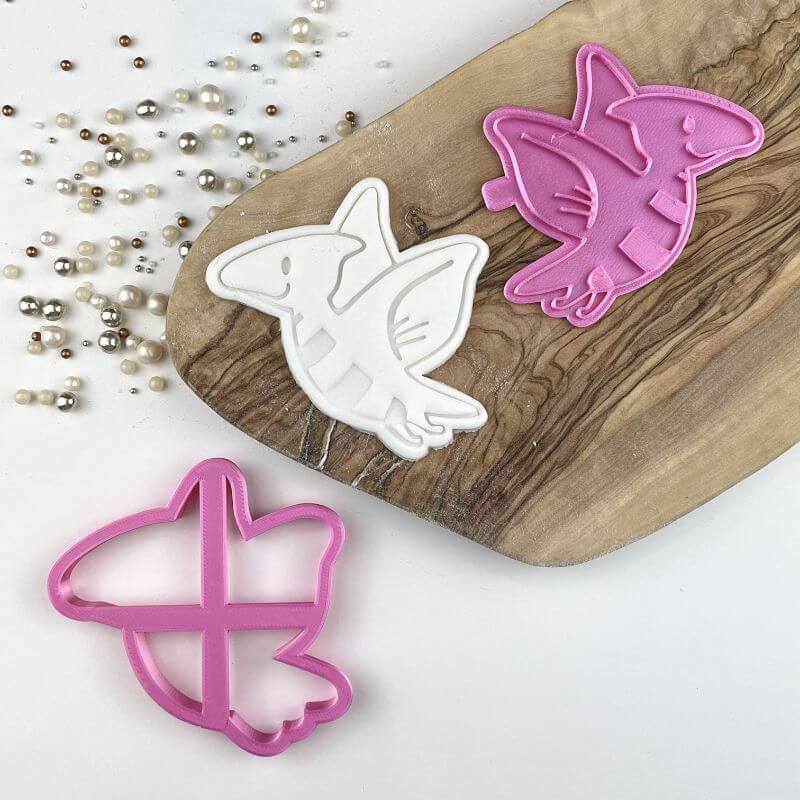 Pterodactyl Dinosaur Cookie Cutter and Stamp