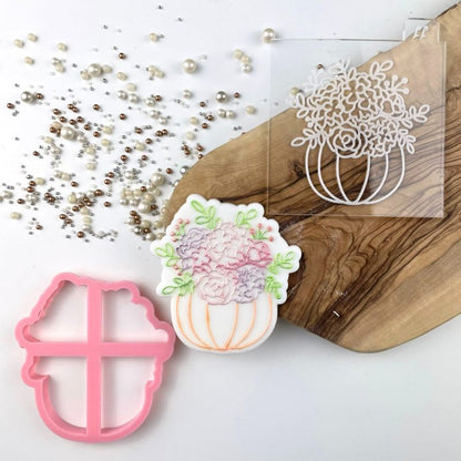Pumpkin Bouquet Halloween Cookie Cutter and Embosser