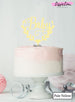Baby Semi-Wreath Baby Shower Cake Topper Premium 3mm Acrylic Pale Yellow