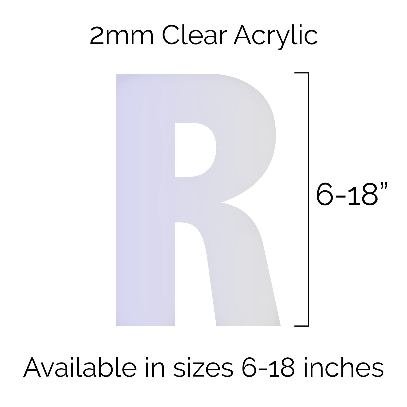 Acrylic Cake Shape Letter R - Baking Template – LissieLou