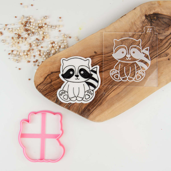 Racoon Woodland Cookie Cutter and Embosser