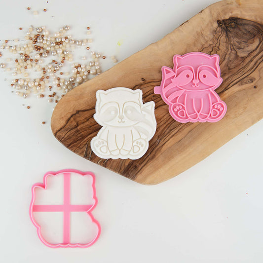 Racoon Woodland Cookie Cutter and Stamp