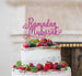Ramadan Mubarak Cake Topper Pretty Font Hot Pink