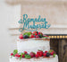 Ramadan Mubarak Cake Topper Pretty Font Light Blue