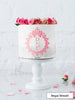 Regal Wreath Cake Stencil - Full Size Design
