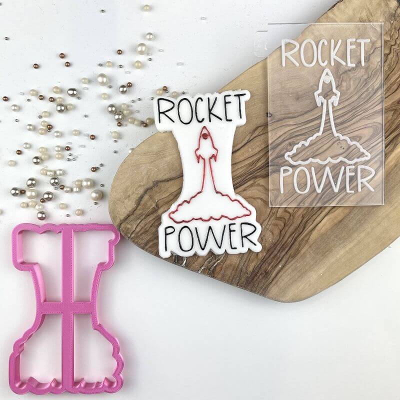 Rocket Power Space Cookie Cutter and Embosser