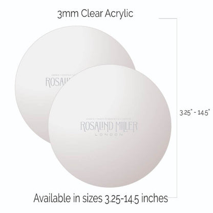 Rosalind Miller Cakes Set of 2 Circle Ganache Plates 3mm Acrylic