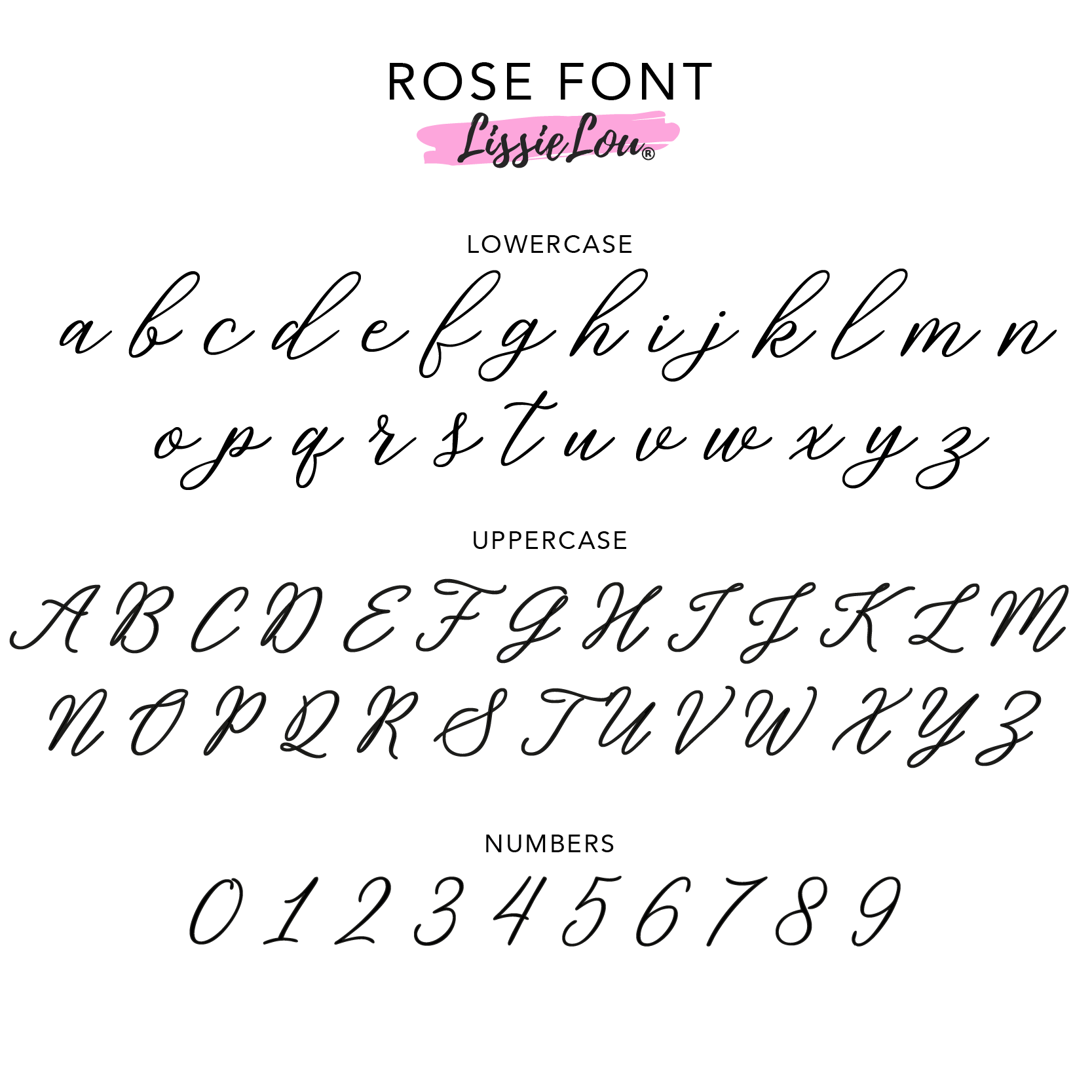 Rose Font Double Layer Custom Cake Topper or Cake Motif Premium 3mm Acrylic or Birch Wood