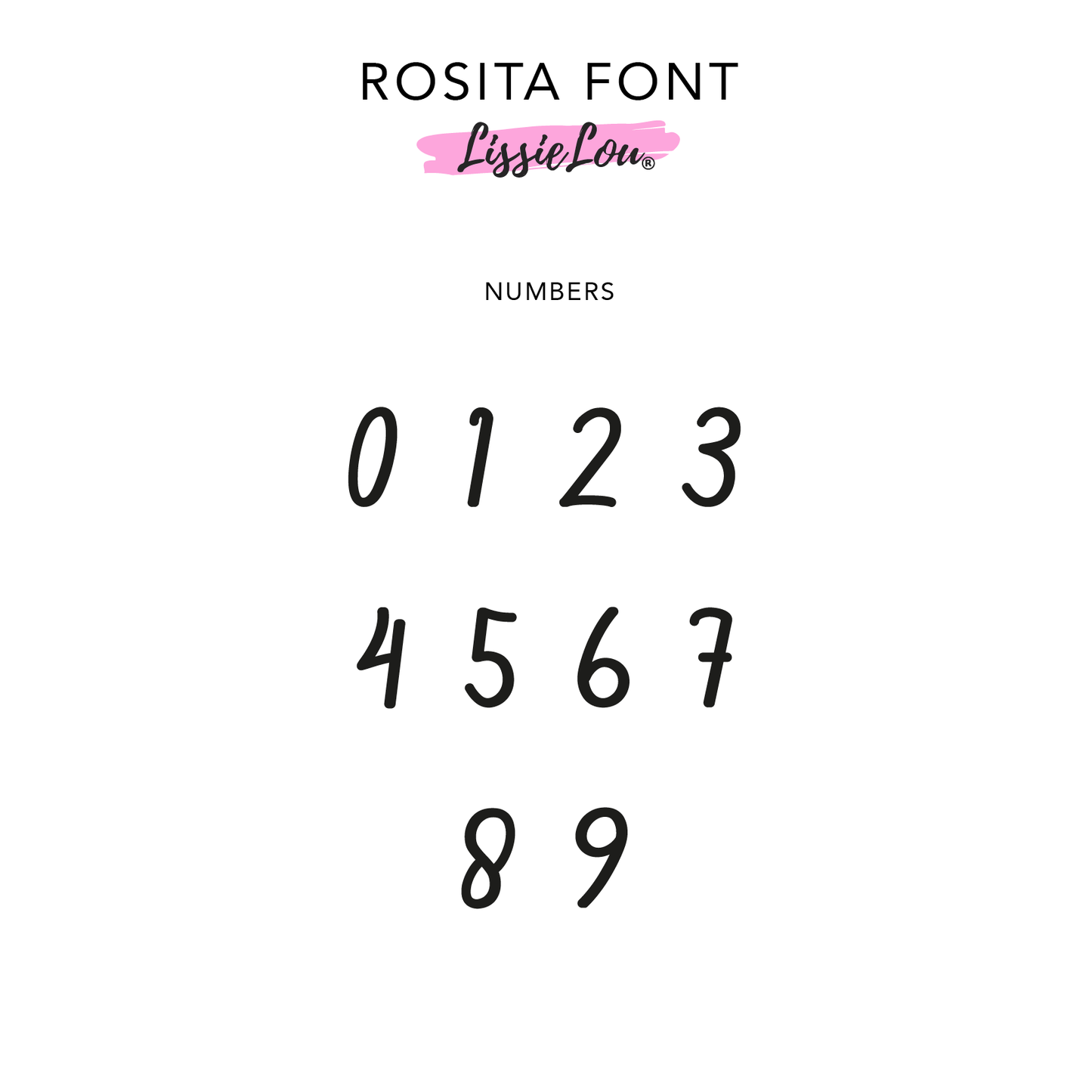 Rosita Font Numbers Double Layer Cake Topper or Cake Motif Premium 3mm Acrylic or Birch Wood