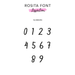 Rosita Font Numbers Double Layer Cake Topper or Cake Motif Premium 3mm Acrylic or Birch Wood