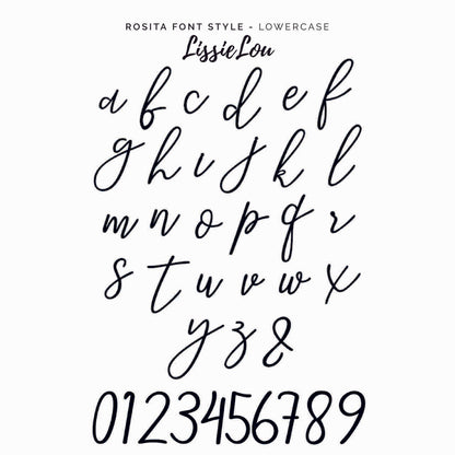 Rosita Font Style Name Cake Topper Premium 3mm Acrylic or Birch Wood