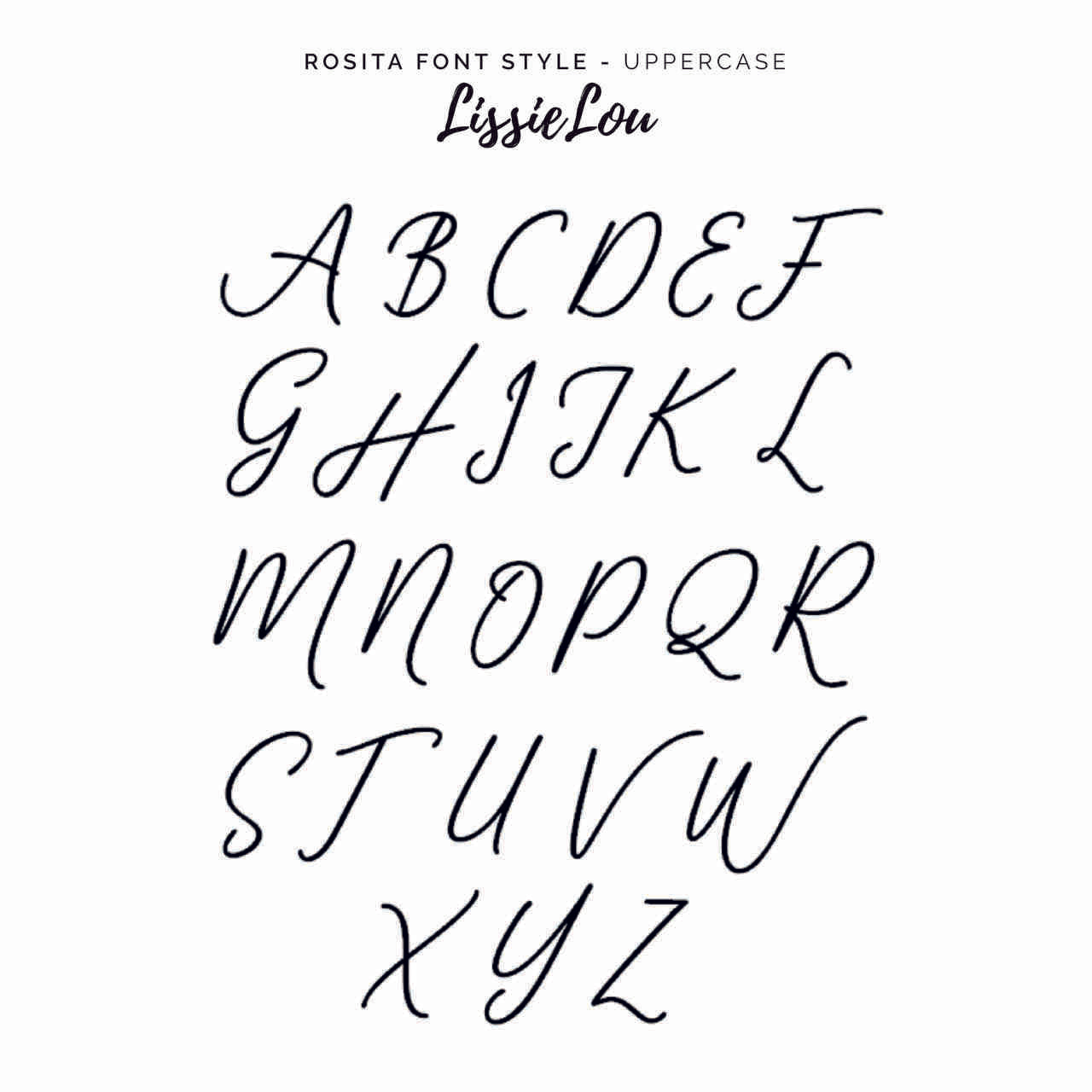 Rosita Font Style Name Cake Topper Premium 3mm Acrylic or Birch Wood
