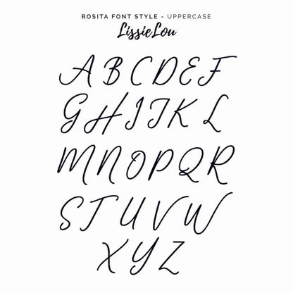 Rosita Font Style Name Cake Topper Premium 3mm Acrylic or Birch Wood
