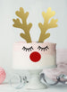 Reindeer Rudolph Antler Christmas Cake Kit Topper Set Premium 3mm Acrylic
