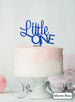 Little One Baby Shower Cake Topper Premium 3mm Acrylic Mirror Blue