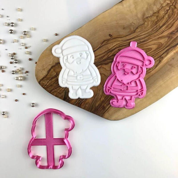 Santa Christmas Cookie Cutter and Stamp