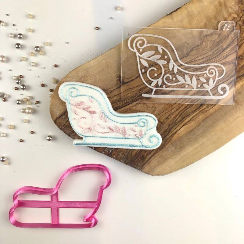 Christmas Sleigh Cookie Cutter and Embosser
