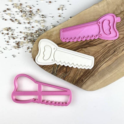 Saw Father's Day Cookie Cutter and Stamp