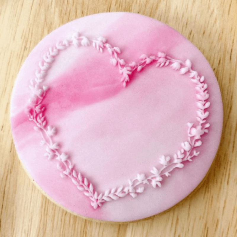 Floral Heart Cookie Embosser