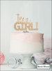 It's A Girl Baby Shower Cake Topper Premium 3mm Acrylic