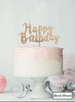 Happy Birthday Swirly Cake Topper Premium 3mm Birch Wood