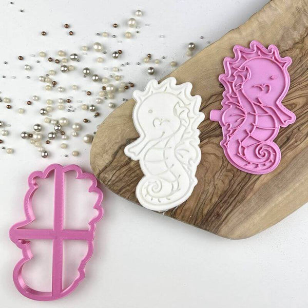 Seahorse Under The Sea Cookie Cutter and Stamp