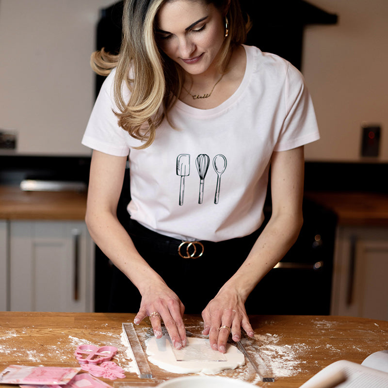 Set of 3 Utensils Women's 100% Organic Cotton T-Shirt