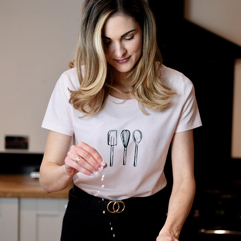 Set of 3 Utensils Women's 100% Organic Cotton T-Shirt