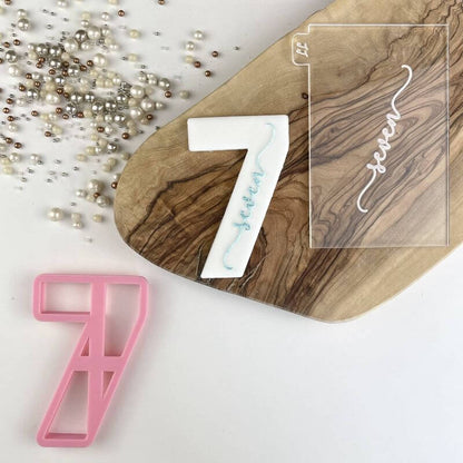 Number 0-9 (8cm) Cookie Cutter and Embosser