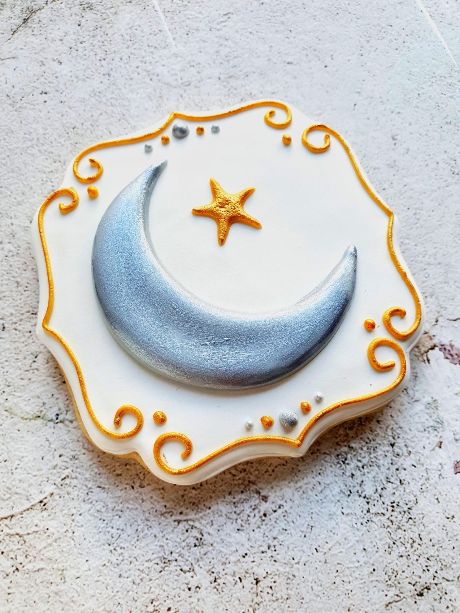 Moon and Star Plaque Ramadan Cookie Cutter
