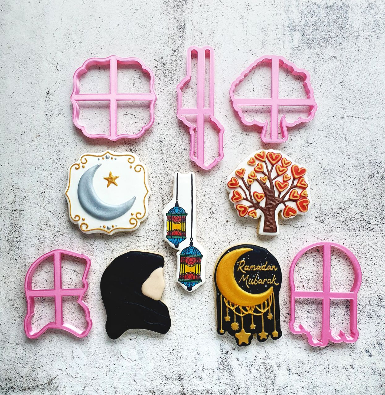 Family Tree with Hearts Ramadan Cookie Cutter