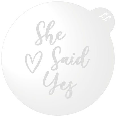 She Said Yes Cookie Embosser