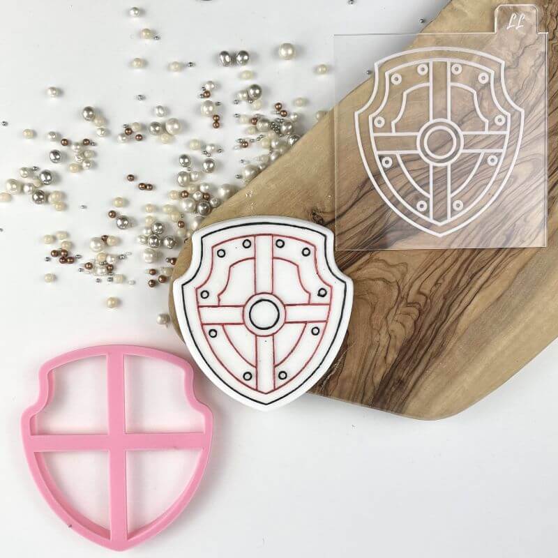 Shield Princess Cookie Cutter and Embosser