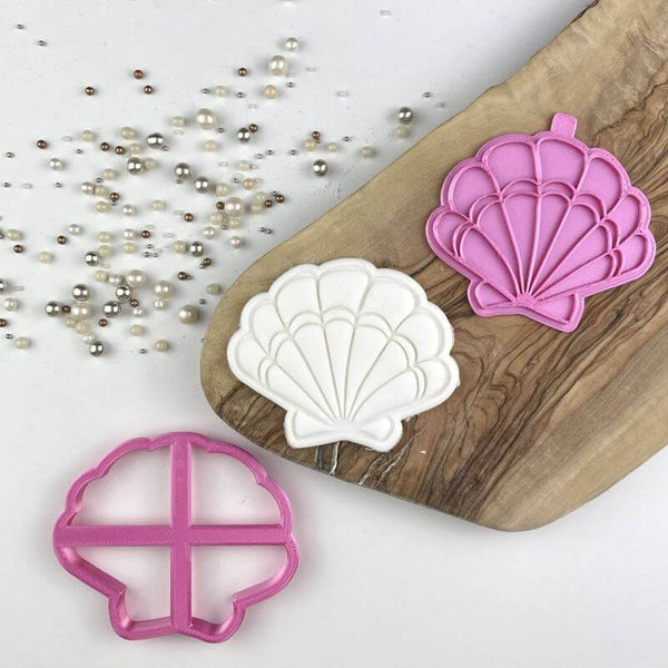 Shell Scallop Under The Sea Cookie Cutter and Stamp