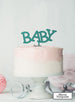 BABY Baby Shower Cake Topper Premium 3mm Acrylic Mirror Turquoise