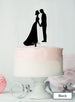 Silhouette Couple Wedding Cake Topper Premium 3mm Acrylic Black