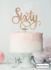 Sixty Swirly Font 60th Birthday Cake Topper Premium 3mm Acrylic